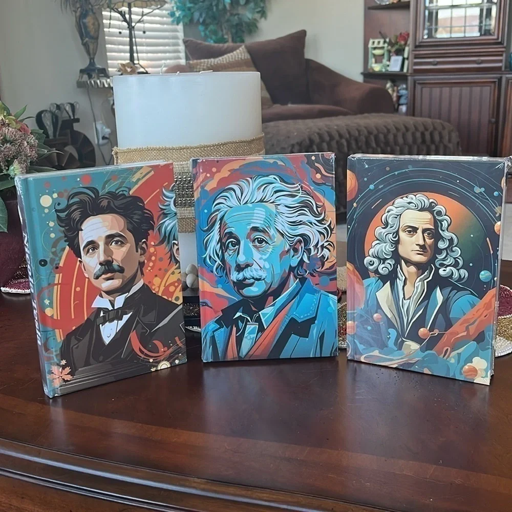 Brand New Decorative Coffee Table Books Home Decor Blank Journals Scientists